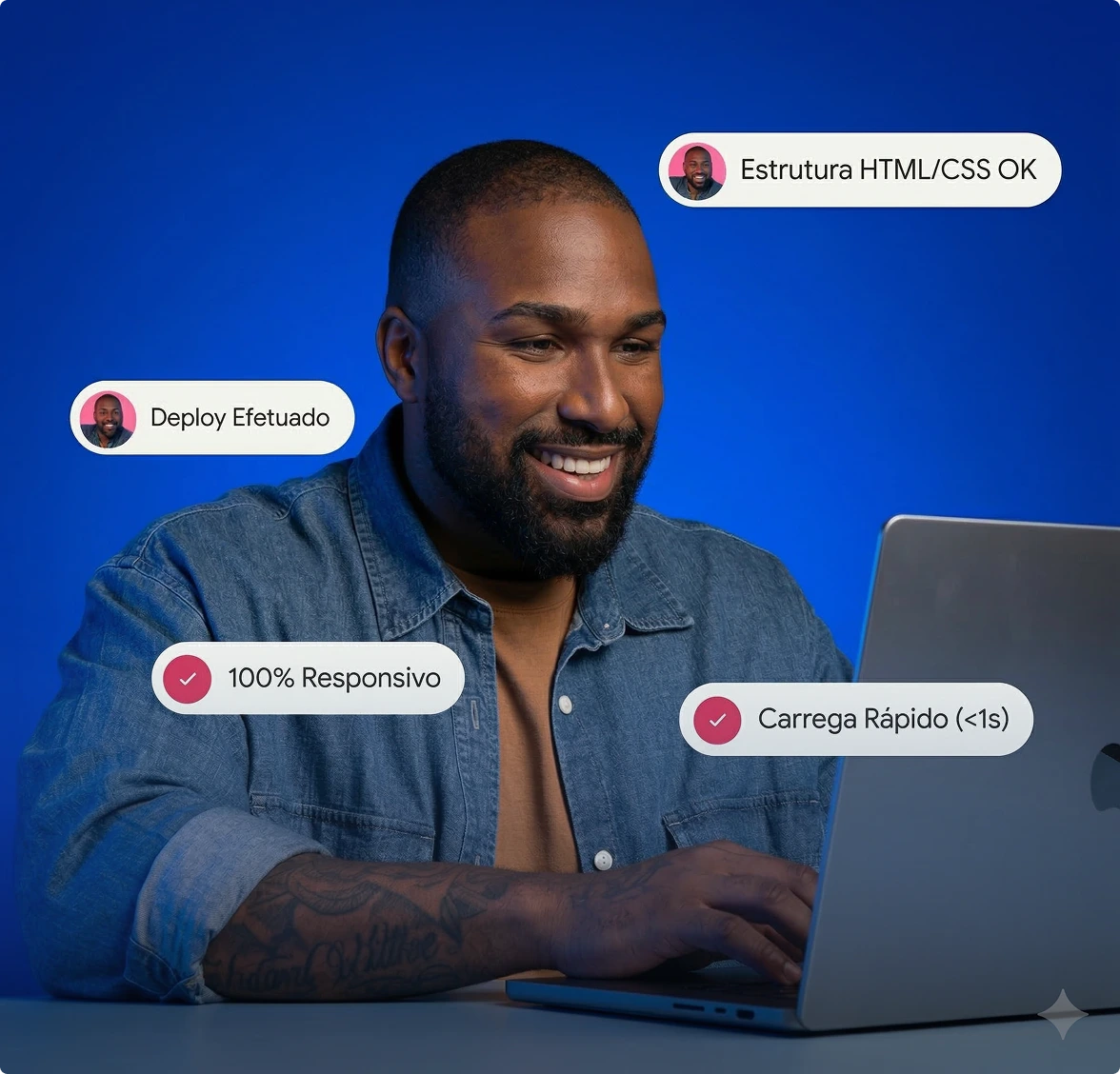 Desenvolvimento de sites profissionais com código limpo e SEO otimizado